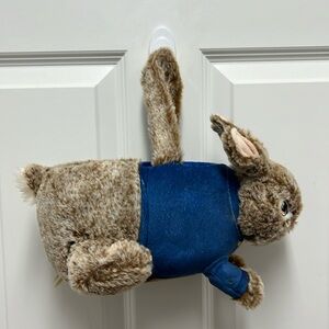 DanDee Plush Peter Rabbit Easter Basket Wearing Jean Jacket‎ **SO ADORABLE**